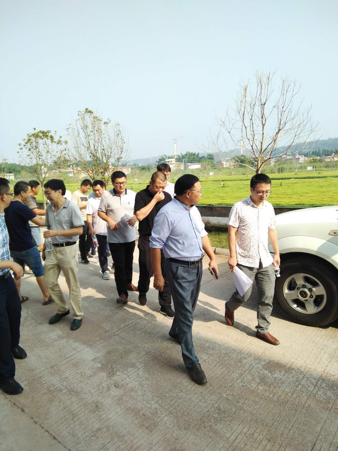 省環(huán)保廳專(zhuān)家領(lǐng)導到我司高捷園污水處理廠(chǎng)督查指導工作